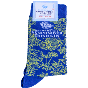 Drumshanbo-Gunpowder-Irish-Gin-Botanical-Socks---Navy-Yellow