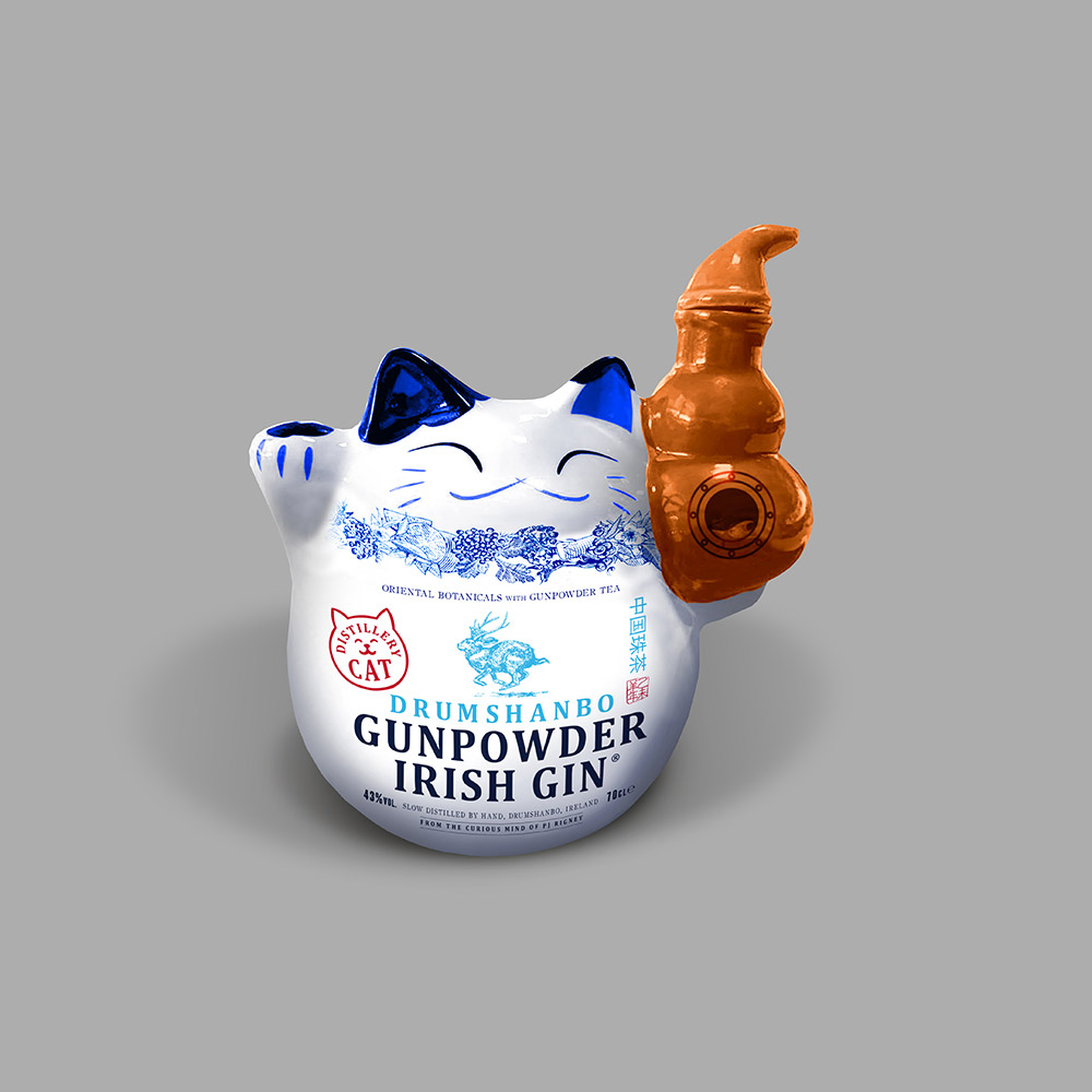 lucky cat bottle