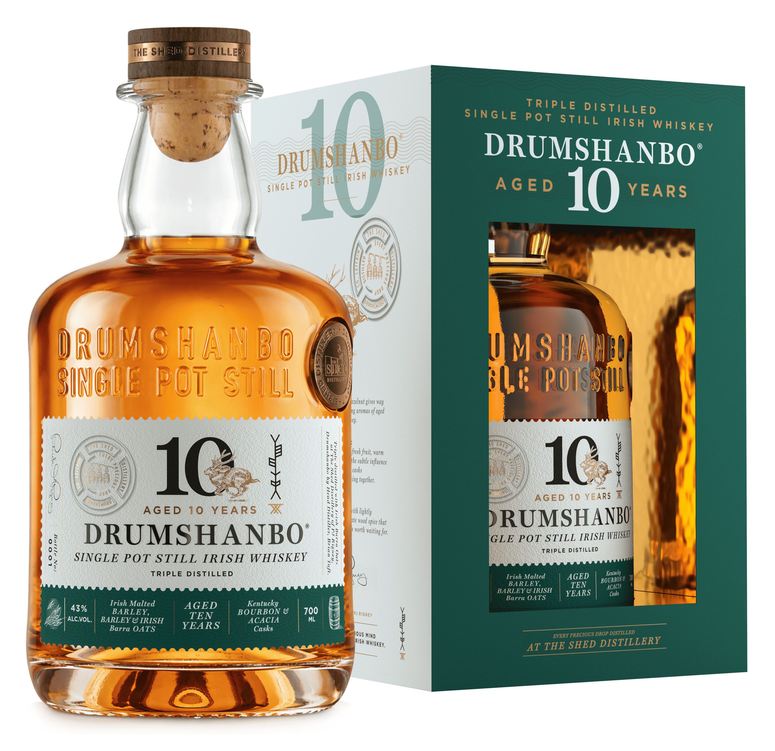 NEW: Drumshanbo Single Pot Still Irish Whiskey - AGED 10 YEARS (700ml)